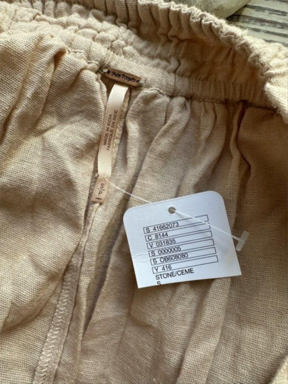 Free People Tropical Heat Maxi Dress In Stone Ivory Size S Backless Strappy Rare - Picture 9 of 9